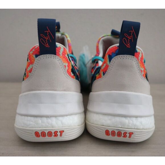 Adidas GY0295 Mens 14.5 WMNs 15.5 White Tie Dye Trae Young 1-LC Basketball Shoes - Picture 3 of 16